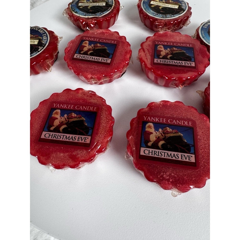 Lot Of 9 Yankee Candle Wax Potpourri Tarts CHRISTMAS EVE - Retired - NEW - Picture 2 of 7